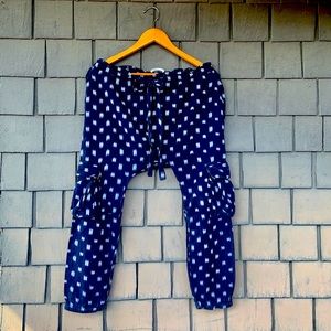 ULLA JOHNSON CARGO/ HAREM PANTS. 100% cotton